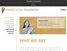 Tablet Screenshot of energyglobe-foundation.com